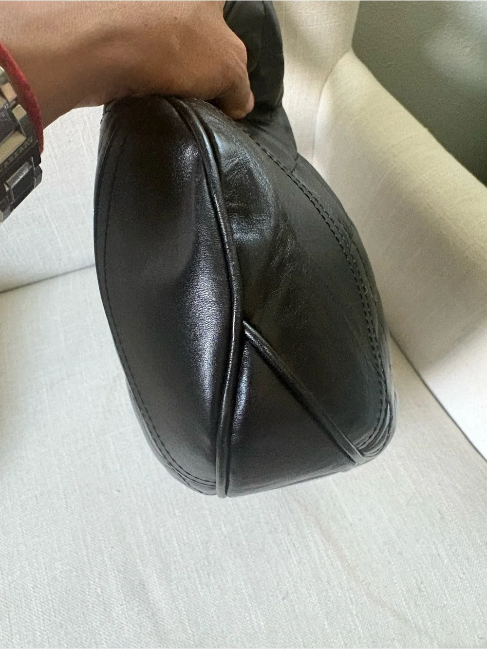 Burberry Black Quilted Leather Shoulder Bag with Gold Hardware